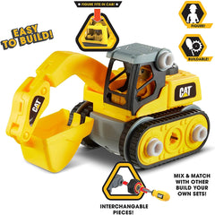 CAT Build Your Own Vehicle Junior Crew Excavator 80903 - Colorland Toys