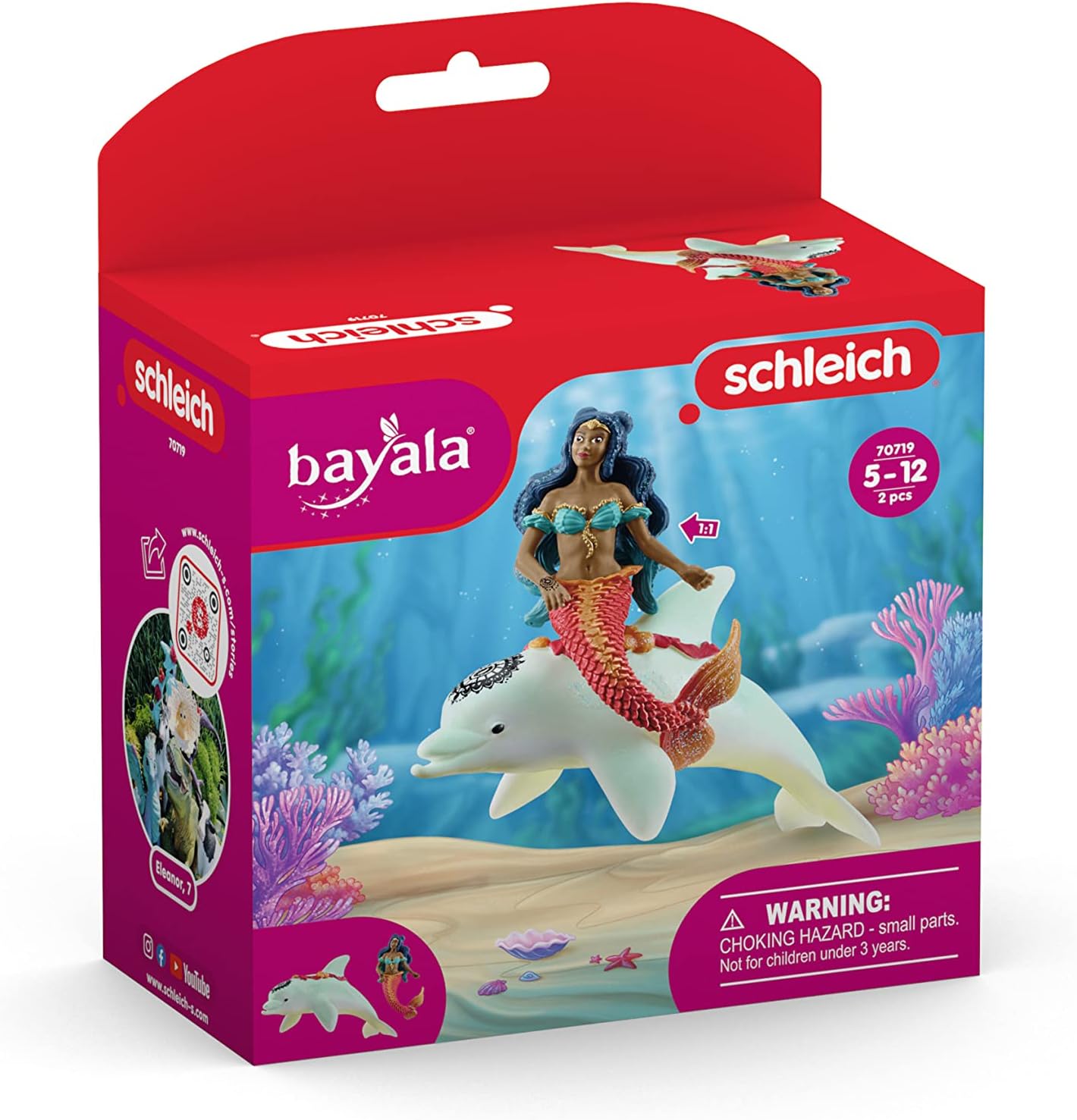 Schleich Bayala Isabelle the Mermaid & Dolphin Playset 2PC, Ages 5+ — view 4