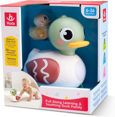 Hola Pull-Along Duck Family Toy for Babies – Interactive Music & Lights — view 4