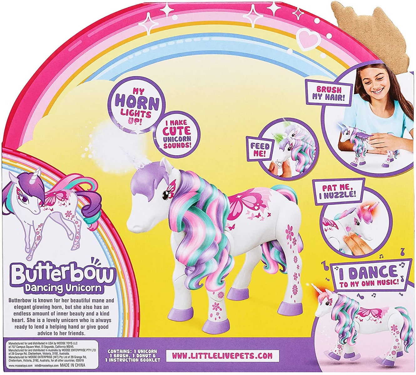 Little Live Pets Butterbow My Dancing Unicorn 28963 - Colorland Toys