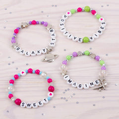 Make It Real Block ‘N Rock Bracelets Kit – DIY Bead Jewelry for Kids 8+ — view 4