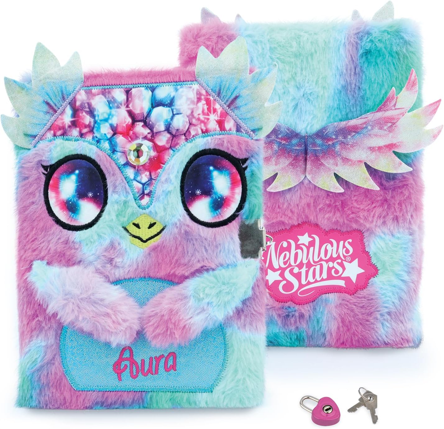 Nebulous Stars Aura Soft Plush Locked Secret Diary for Girls — view 4