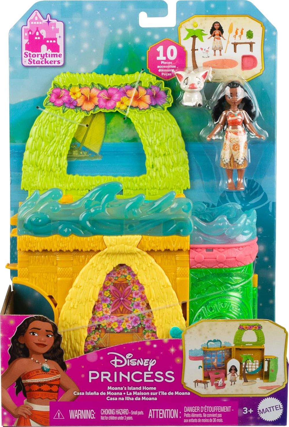 Disney Princess Small Doll Storytime Stackers Playset - Moana — view 4