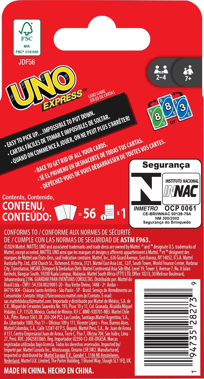 UNO Express™ Card Game for Travel, 2–6 Players — view 4