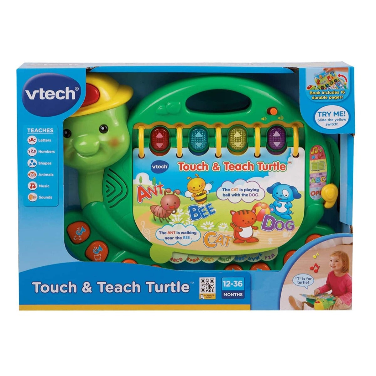 VTech Touch and Teach Turtle 80-079800 - Colorland Toys