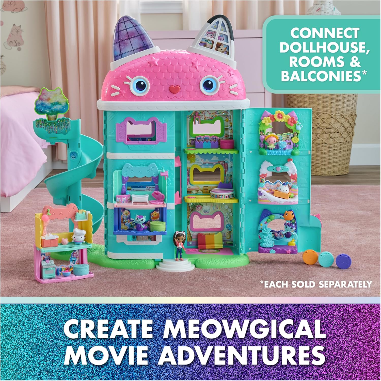 Gabby's Dollhouse: Meow-mazing Interactive Dollhouse Set for Kids — view 5