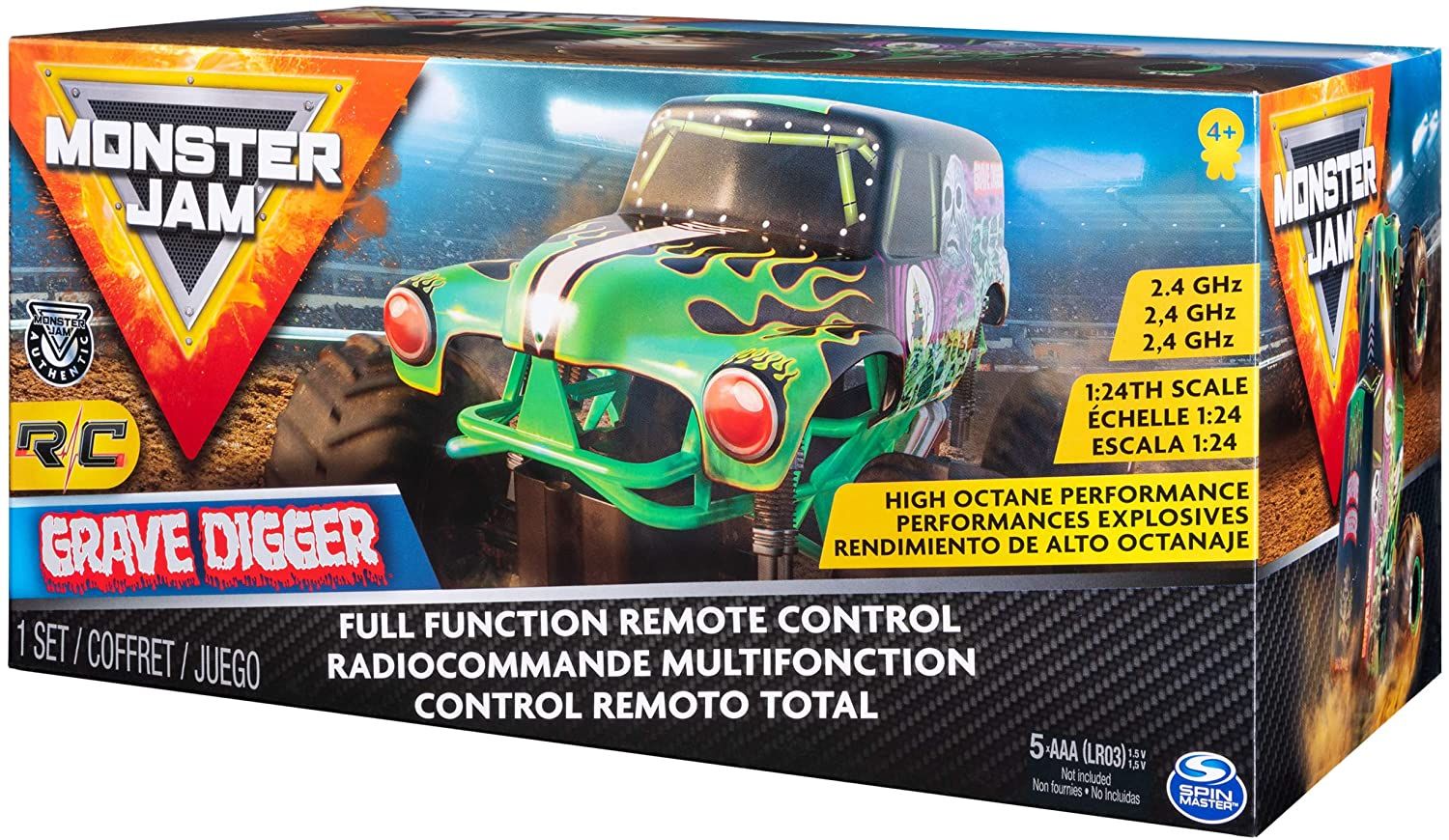 Monster Jam RC Grave Digger Monster Truck 1:24 6044955 - Colorland Toys