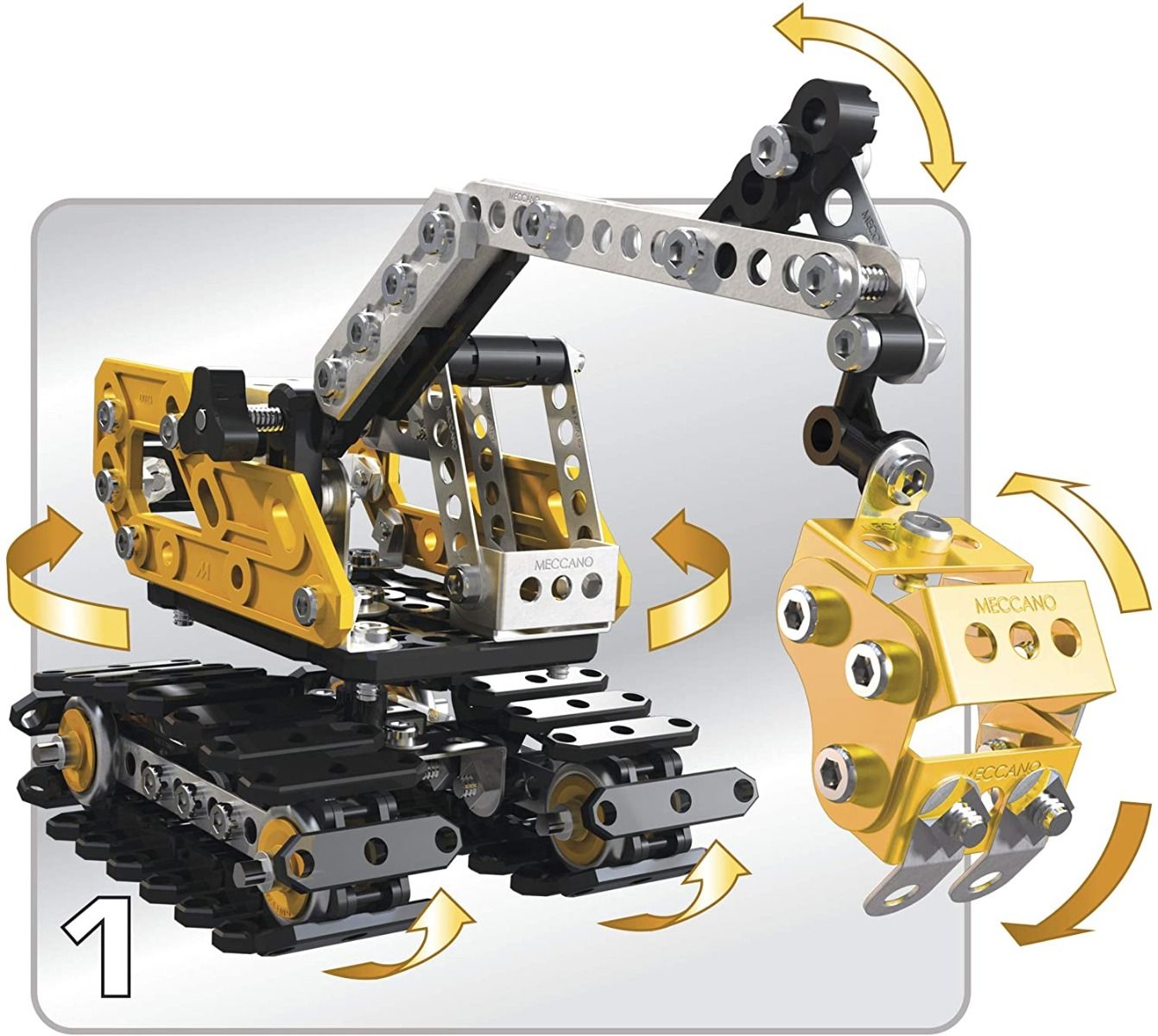 Meccano Excavator 2-Model Set 6027036 - Colorland Toys