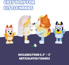 Bluey Wedding Figures Pack of 4 – Articulated Wedding Character Toys — view 5