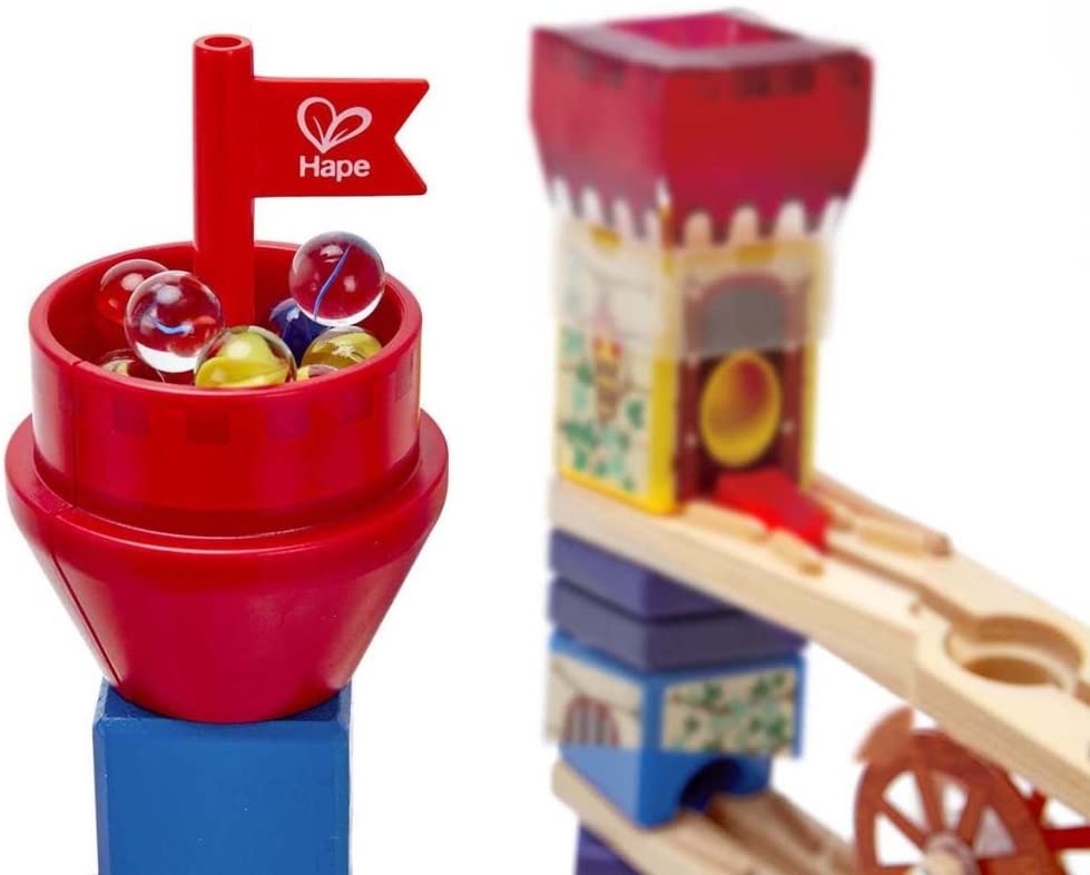 Hape Quadrilla Medieval Quest Marble Run Construction Toy - Colorland Toys