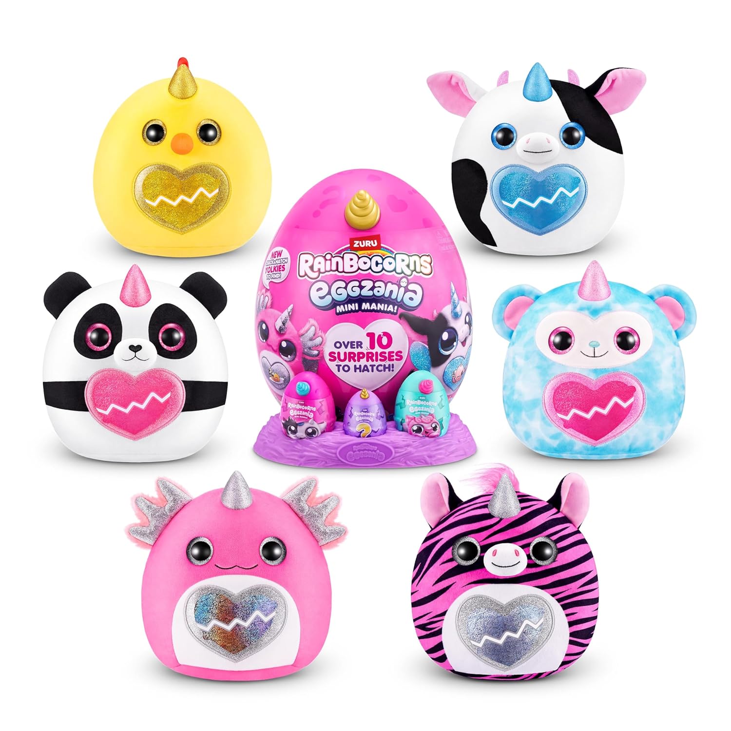 Rainbocorns Eggzania Surprise Mini Mania Series 1 — Collectible Plush Egg — view 5
