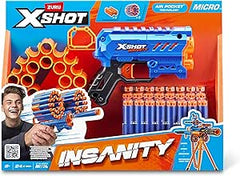 X-Shot Insanity Micro Blaster with 24 Darts – 30m Range Foam Dart Gun — view 5