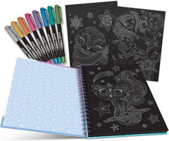 Nebulous Stars Colouring Book with Black Pages, 60 Sheets, A4 — view 5