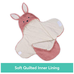 Baby GUND Oh So Snuggly Bunny Plush Blanket Wrap 6066061 — view 5