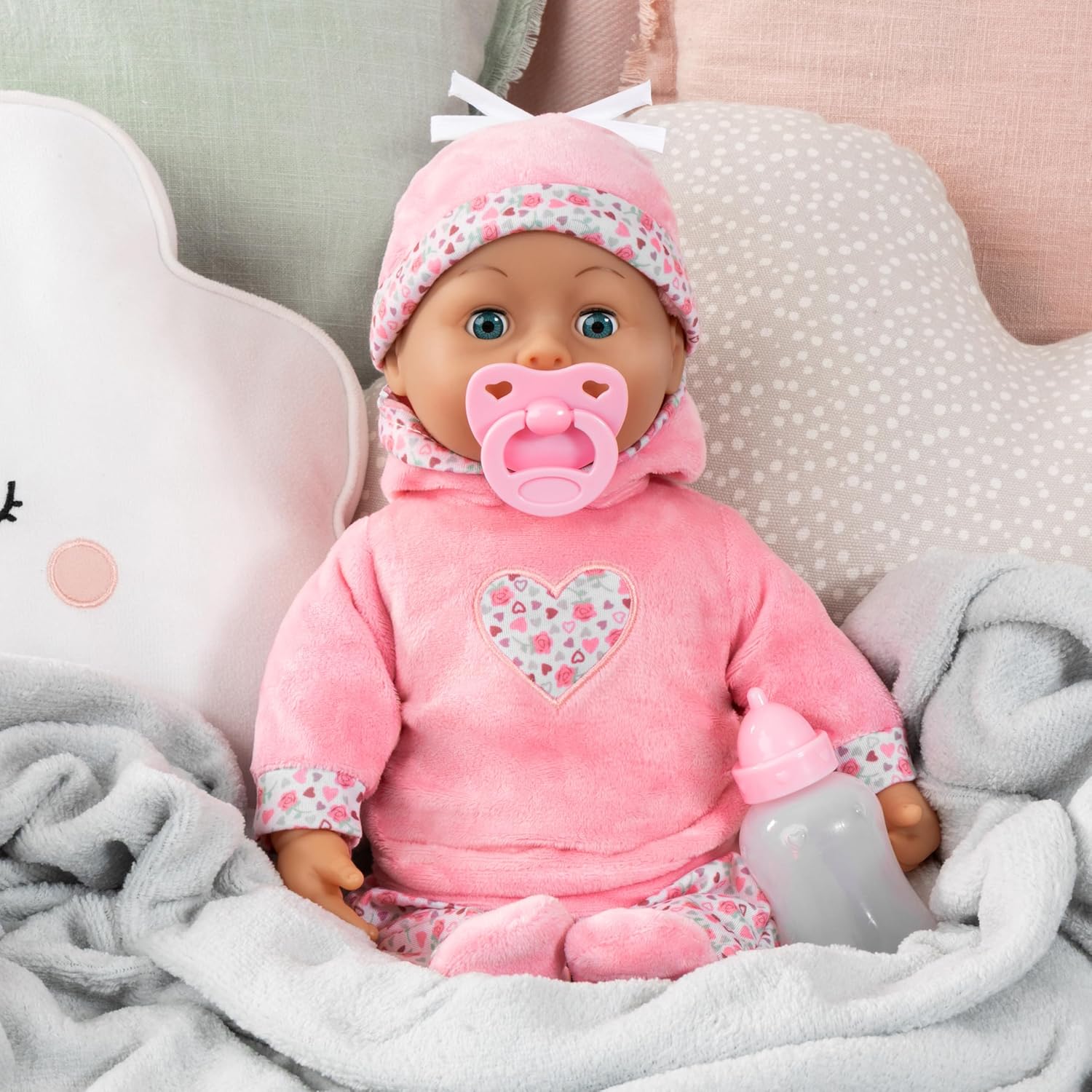 Bayer Design 93824CR Interactive Baby Doll Talking 38cm — view 5