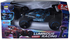 SAM TOYS Luminous 1:18 Racing RC Car – 3 Light Modes – Blue — view 5