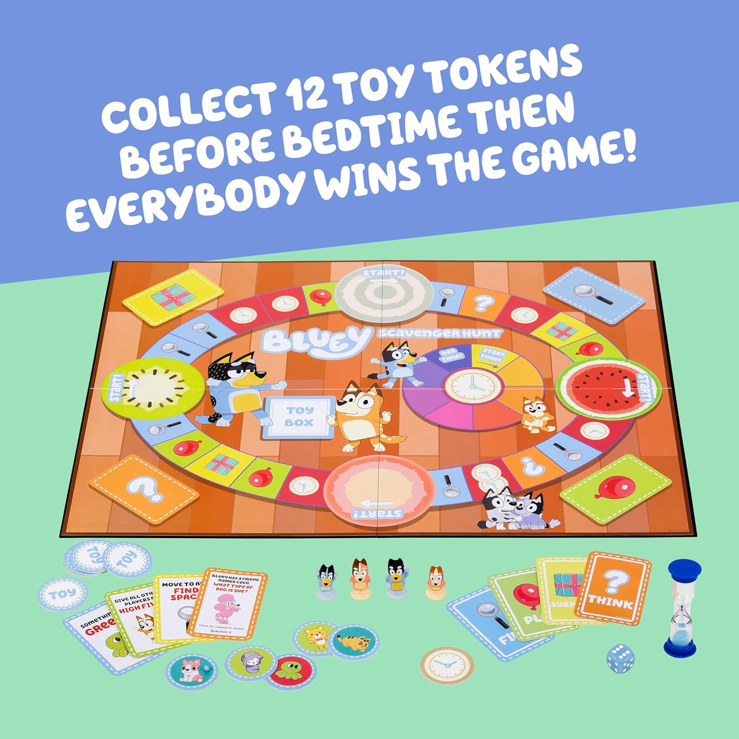 Bluey Scavenger Hunt Board Game — Family Fun with Activities & Questions — view 5