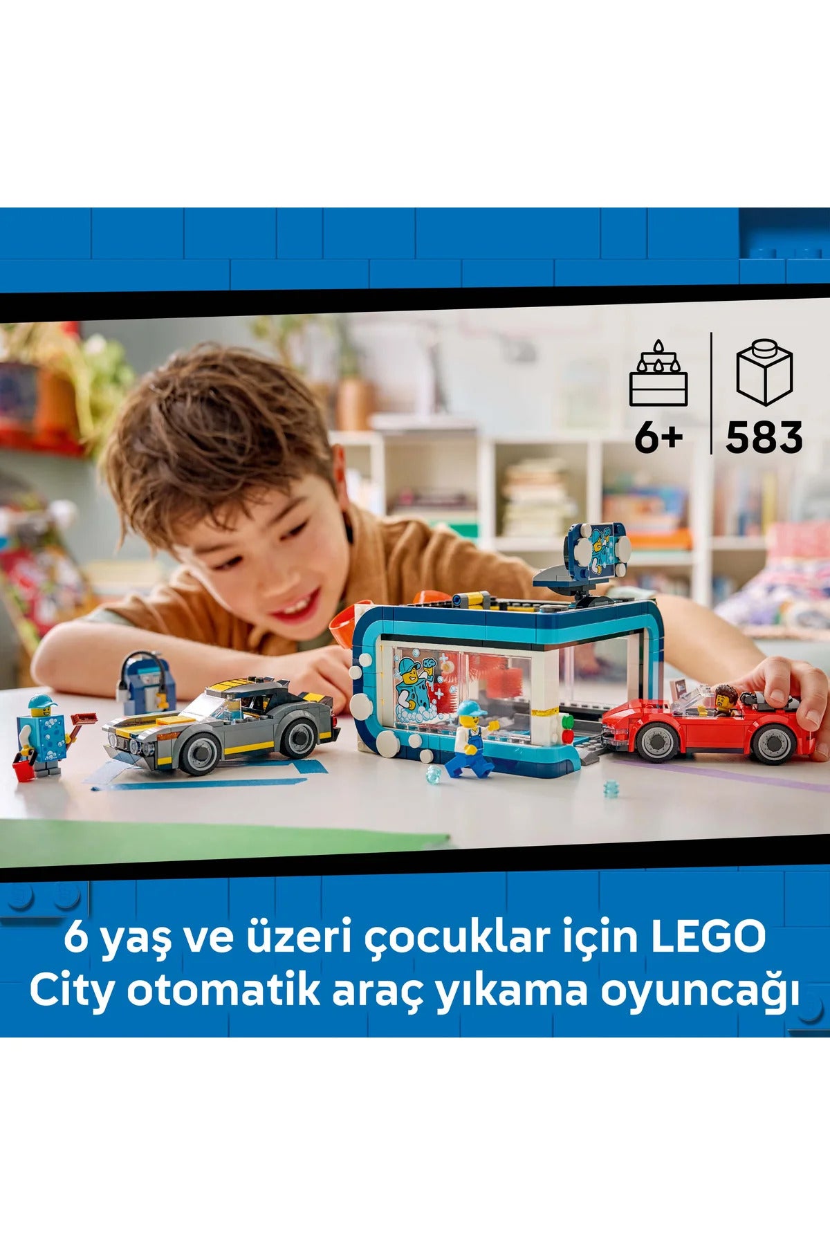 LEGO City Automatic Car Wash 60497 Toy Construction Set (583 pcs) — view 5