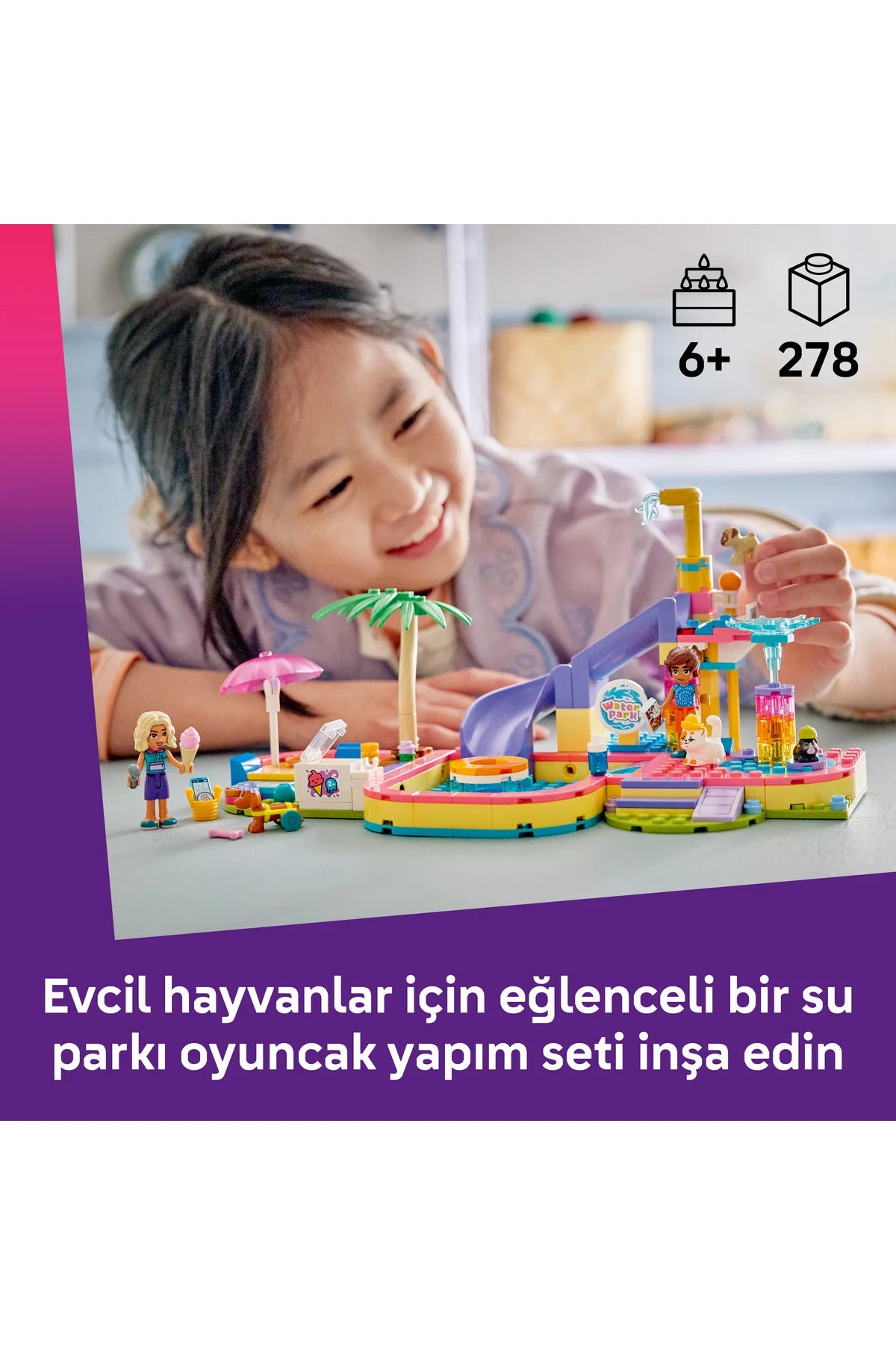 LEGO Friends Water Park Fun 42676 Toy Building Set (278 Pieces) — view 5