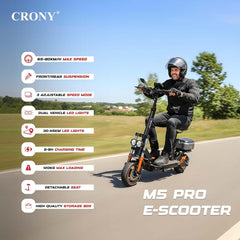 Pro Ride M5 Pro E-Scooter With Seat 48V PR024-03 — view 5