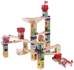 Hape Quadrilla Medieval Quest Marble Run Construction Toy - Colorland Toys