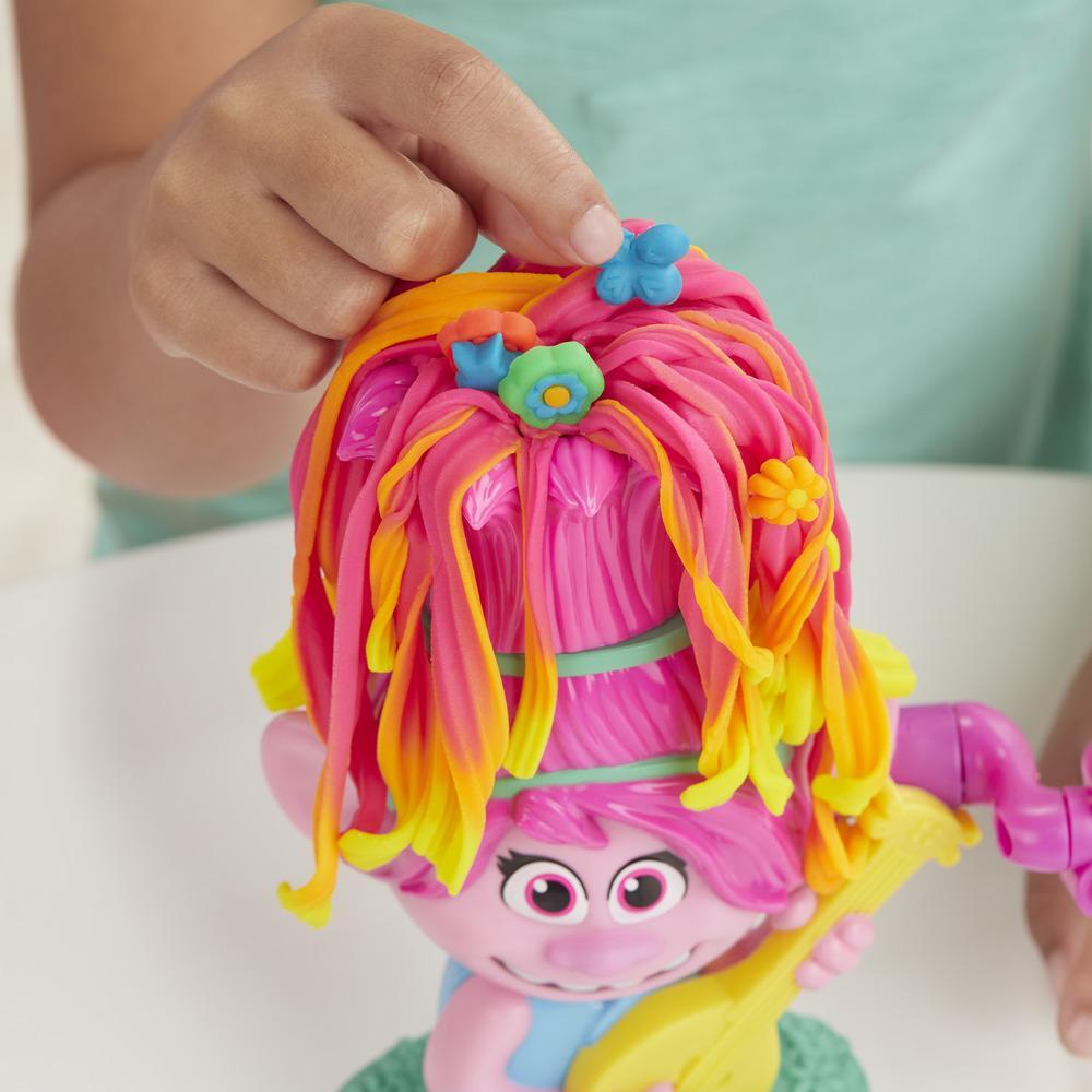 Play Doh Trolls World Tour Rainbow Hair Poppy Styling E7022 - Colorland Toys
