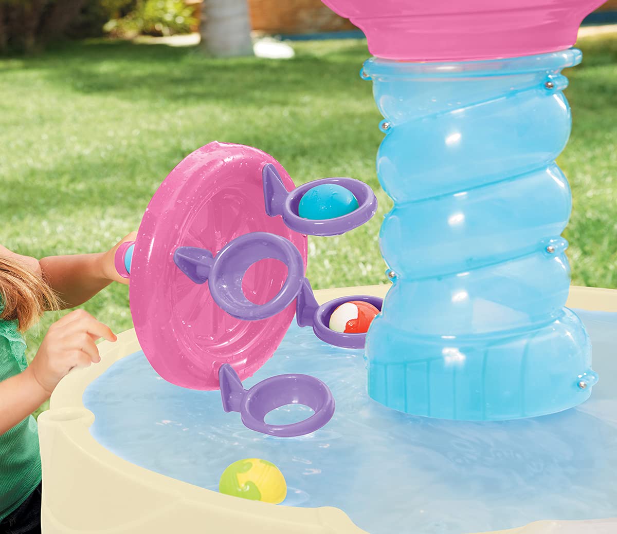 Little Tikes Spiralin' Seas Pink Water Table — Outdoor Sand & Water Play — view 6