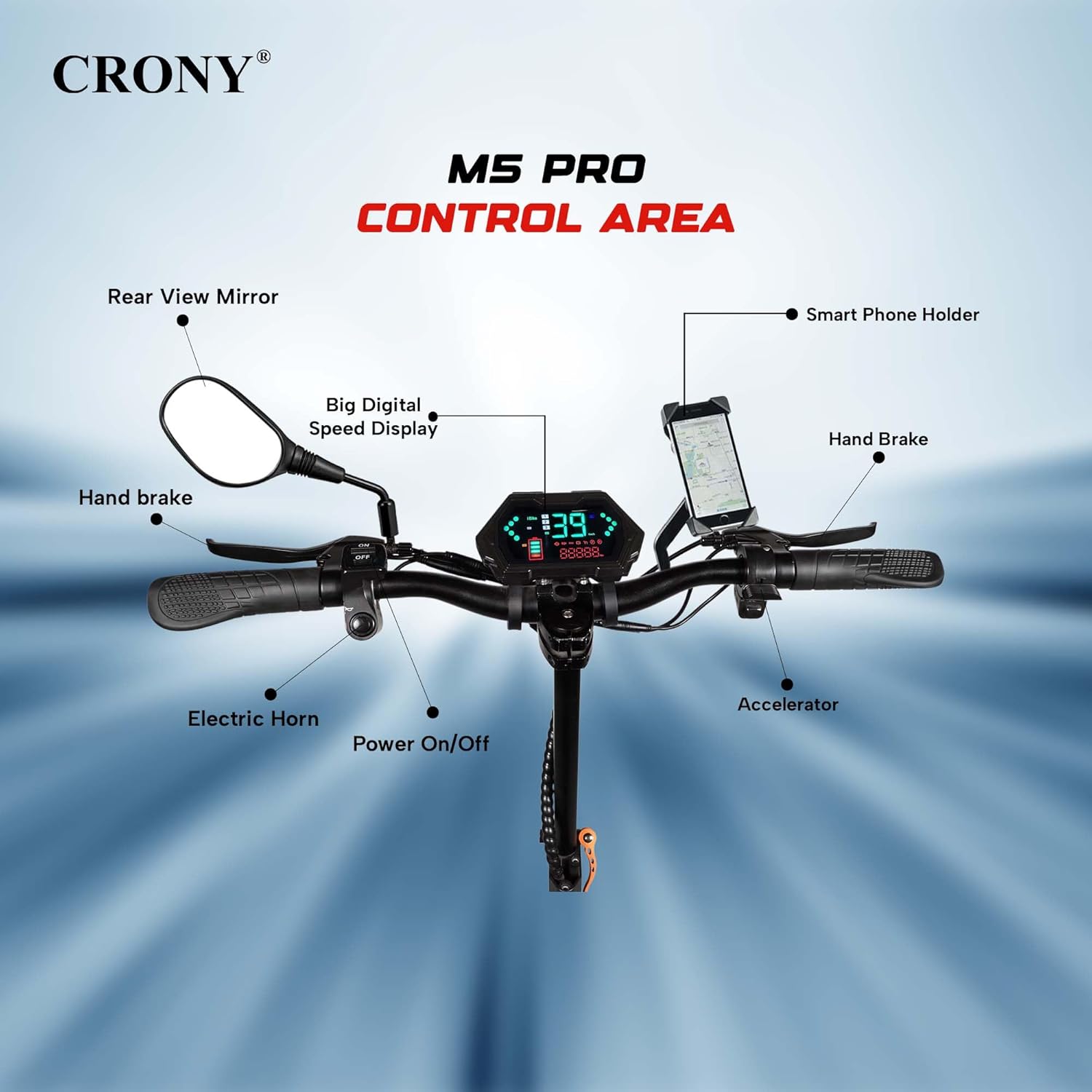 Pro Ride M5 Pro E-Scooter With Seat 48V PR024-03 — view 6
