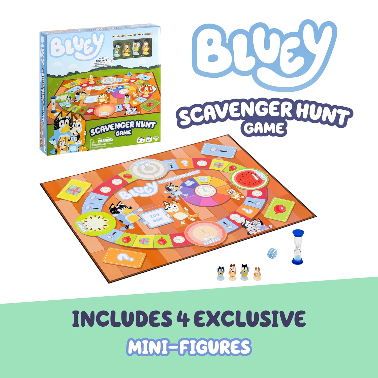 Bluey Scavenger Hunt Board Game — Family Fun with Activities & Questions — view 6