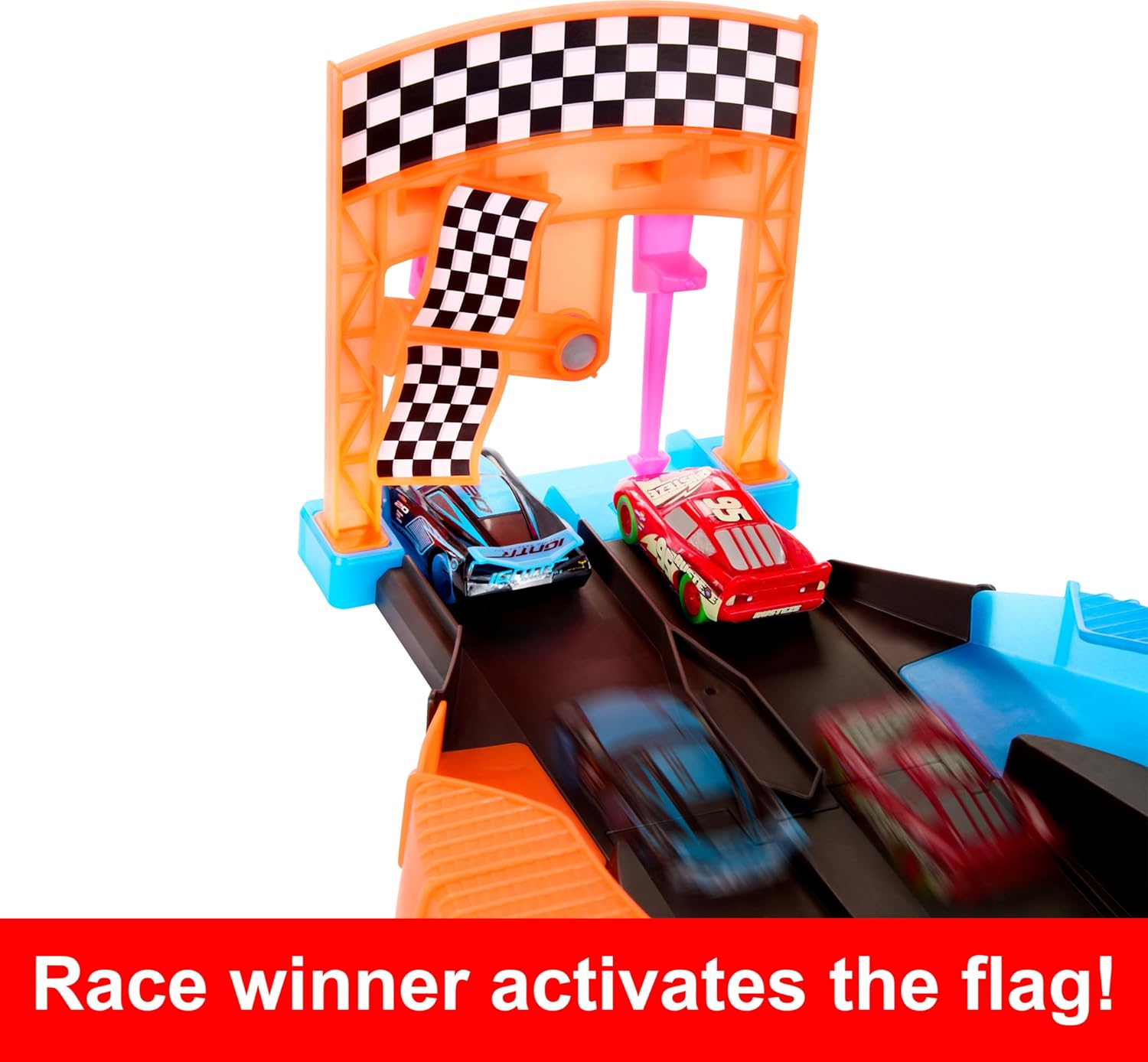 Mattel Disney Pixar Cars Glow Racers Race Circuit Set (Ages 4+) — view 6