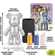 Pour Palz W3 Metallic Blue Collectible Bear - 40ml — view 6