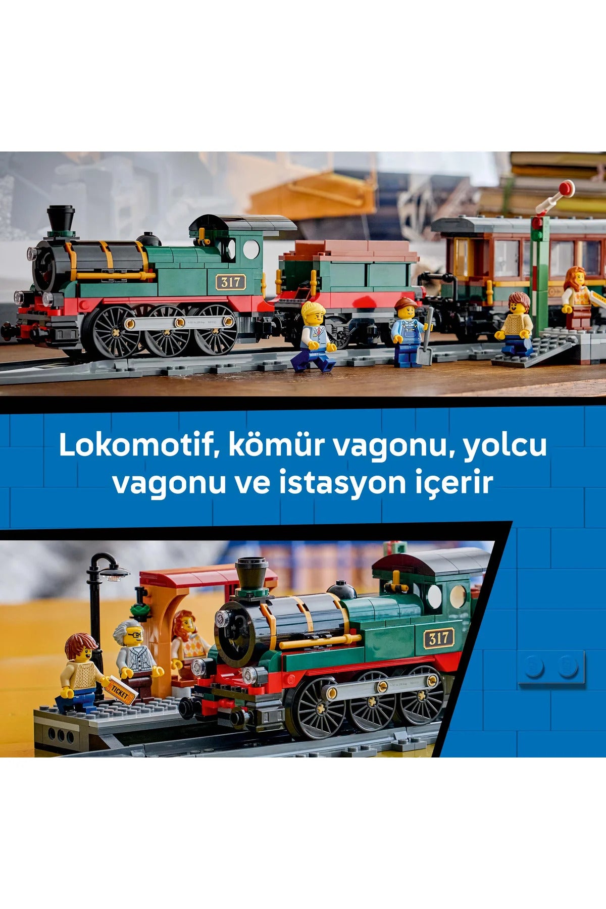 LEGO City Classic Steam Train 60511 – 575 Piece Building Set — view 6