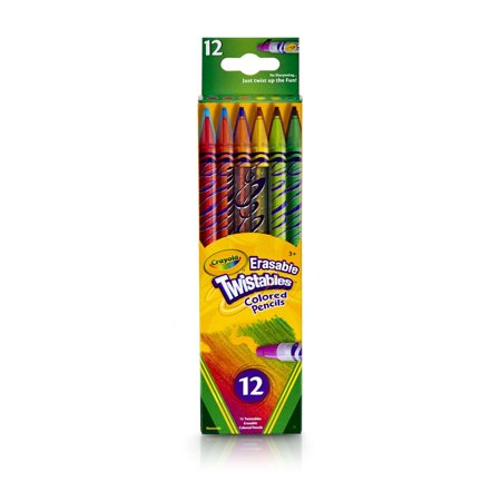Crayola Twistable Colored Pencil Clear Barrel 12 Pack CY68-7508 - Colorland Toys
