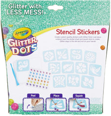 Crayola Glitter Dots Stencil Stickers 04-0628 - Colorland Toys