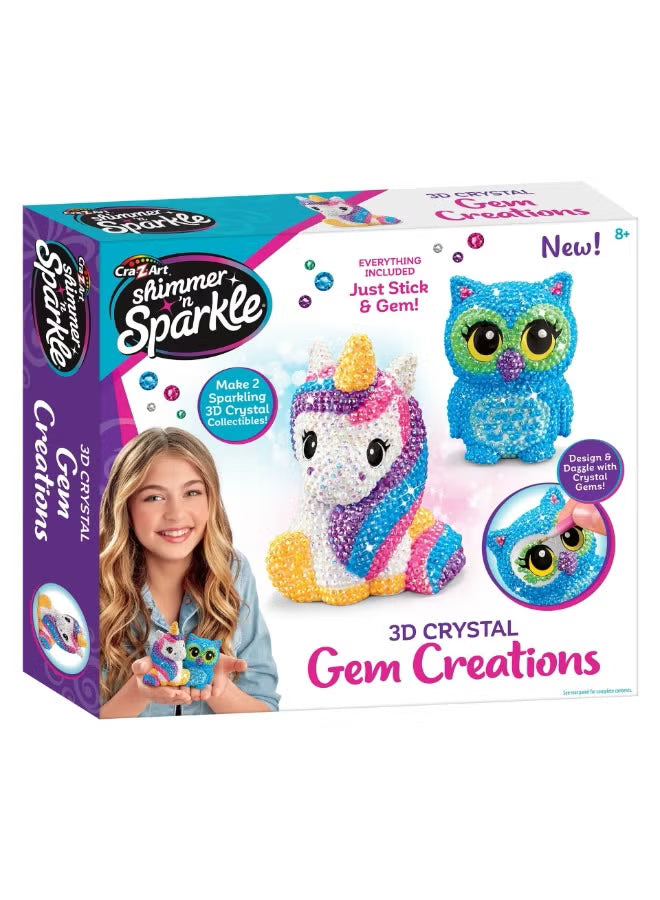 Shimmer 'n Sparkle 3D Crystal Gem Creations SNS-65667 - Colorland Toys