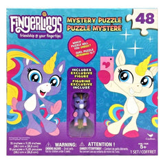 Fingerlings Mystery 48 Piece Puzzle With Unicorn Bling Figurine 6045180 - Colorland Toys