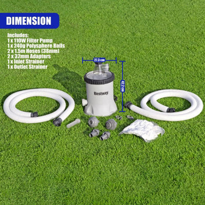 Bestway 5678L Pool Filter Pump for Above Ground Pools — view 7