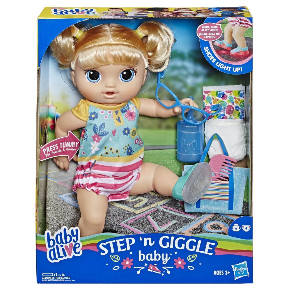 Baby Alive Step n Giggle Baby Blond Hair E5247 - Colorland Toys