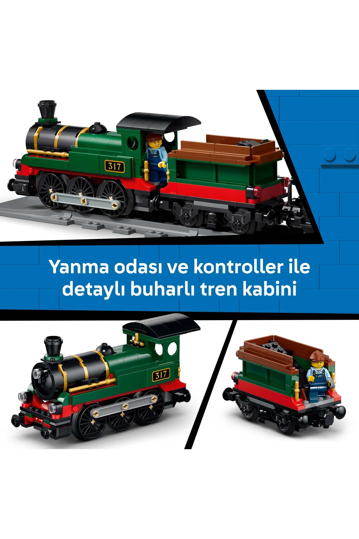 LEGO City Classic Steam Train 60511 – 575 Piece Building Set — view 7