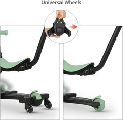 QPlay Sema EVO 5-in-1 Ride-On Scooter with LED, Green — view 7