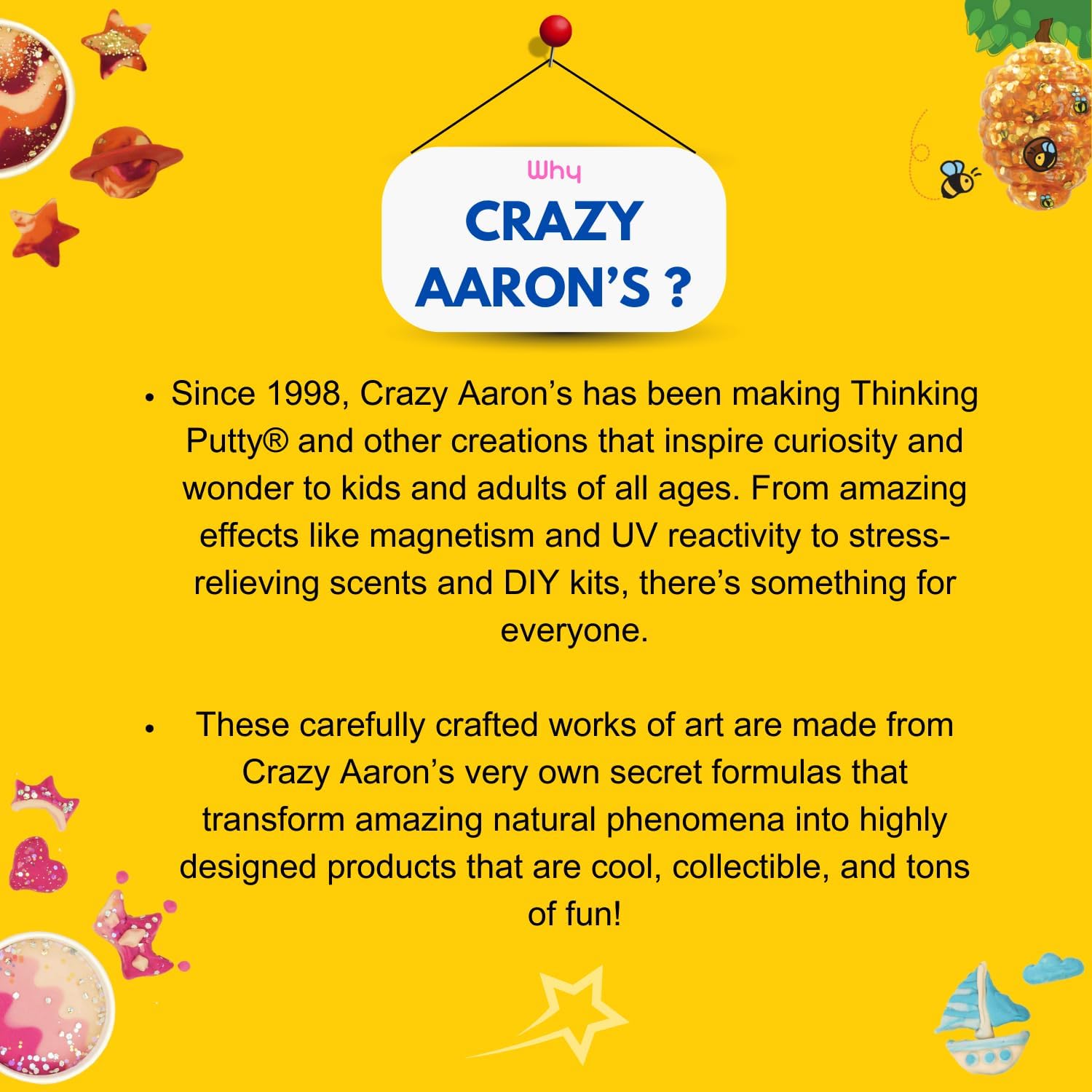 Crazy Aaron's Amazing Prediction Thinking Putty, 4" Tin, 90g — view 7
