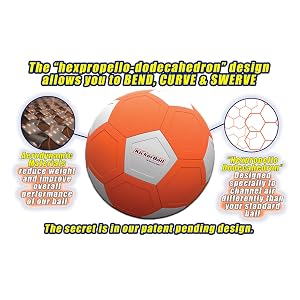 Kickerball Glow-in-the-Dark Curve Soccer Ball for Kids & Teens — view 7