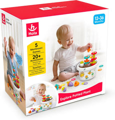Hola Explore Montessori Potted Plant Toy for Baby Hand-Eye Coordination — view 7