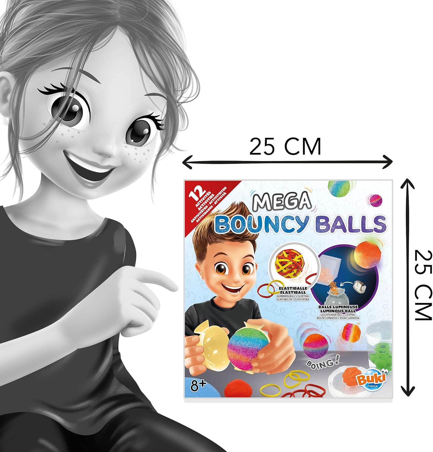 Mega Bouncy Balls by Buki – DIY Luminous Ball Kit for Ages 8+ — view 7