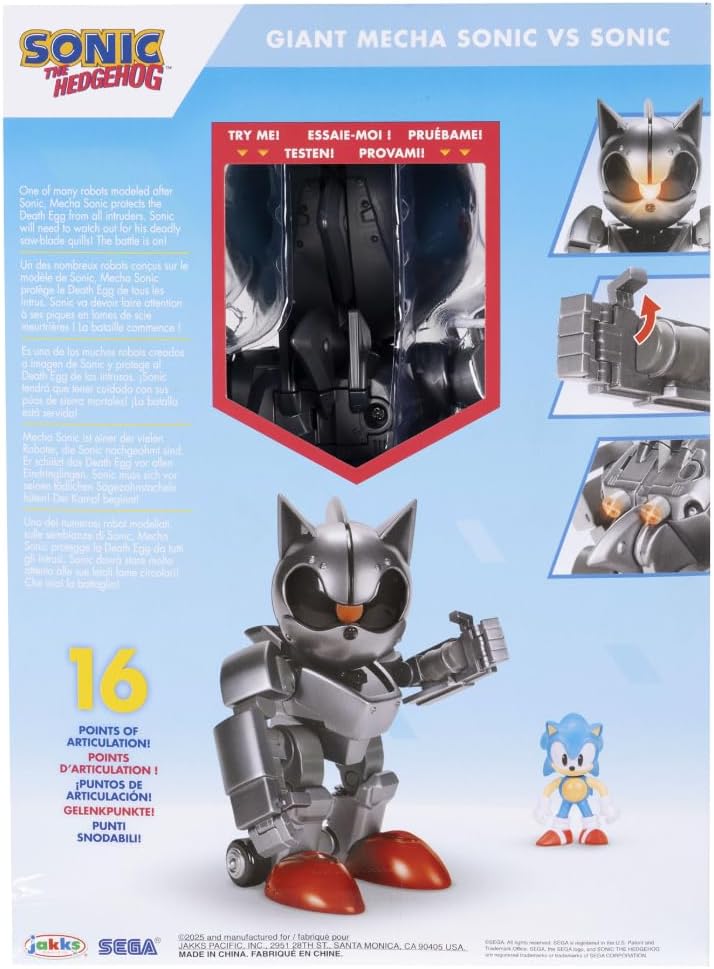 Sonic The Hedgehog Giant Mecha Sonic Battle Set by JAKKS Pacific — view 7