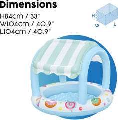 Bestway Inflatable Sweet Shop Paddling Pool with Canopy, 2+ Years — view 8