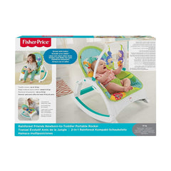 Fisher-Price Rainforest Friends Newborn To Toddler Portable Rocker CMR10 - Colorland Toys