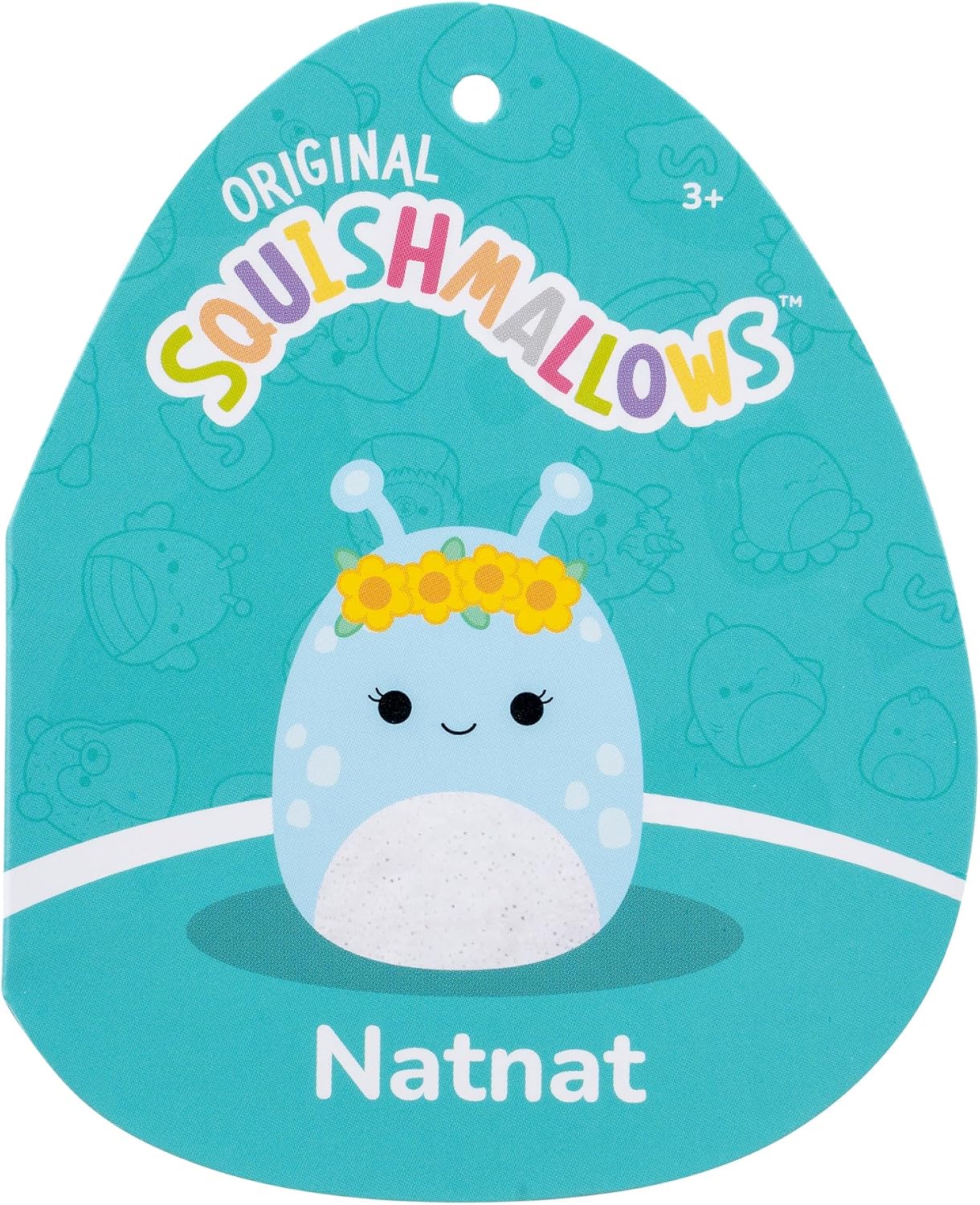 Squishmallows Natnat the Alien with Flower Crown 40cm Plush Toy — view 8