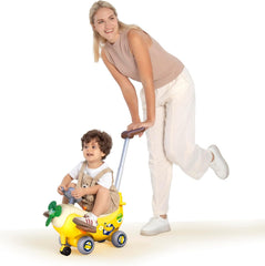 HOLA 4-in-1 Ride-On Push Walker Banana Plane Toy for Toddlers — view 8