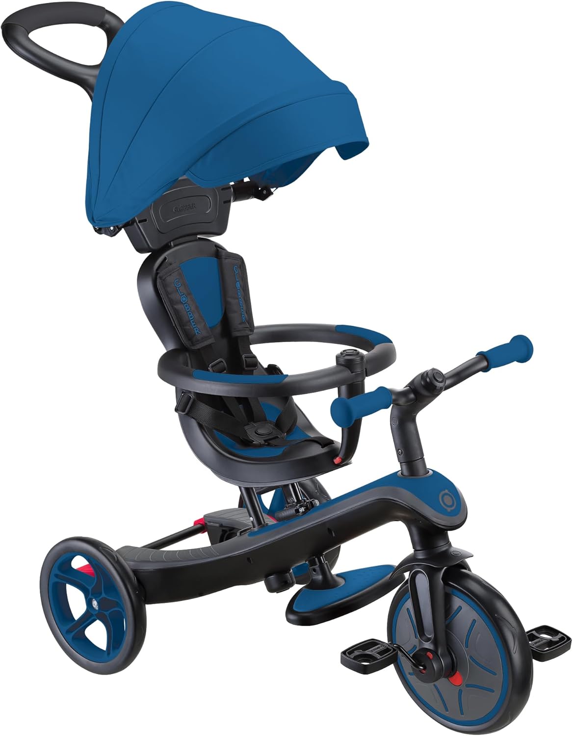 Globber 4 in 1 Explorer Tricycle & Balance Bike - Pastel Pink — view 8